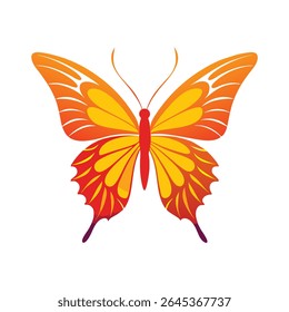 Colourful Gradient Butterfly Vector Illustration