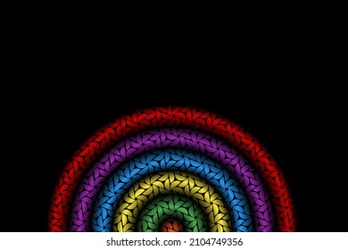 colourful  gradient circle pattern of traditional batik ethnic  for wallpaper background ads sticker or clothing