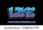 Colourful Graffiti Font, this font can be used for logos and it looks perfect for short phrases and taglines