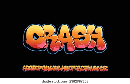 Colourful Graffiti Font, this font can be used for logos and it looks perfect for short phrases and taglines