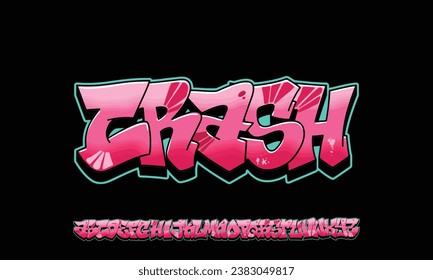 Colourful Graffiti Font, this font can be used for logos and it looks perfect for short phrases and taglines