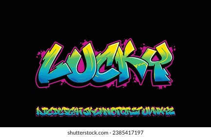 Colourful Graffiti Font, this font can be used for logos and it looks perfect for short phrases and taglines