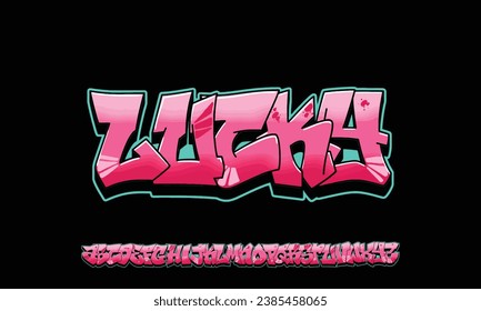 Colourful Graffiti Font, this font can be used for logos and it looks perfect for short phrases and taglines