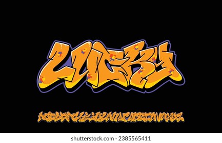 Colourful Graffiti Font, this font can be used for logos and it looks perfect for short phrases and taglines