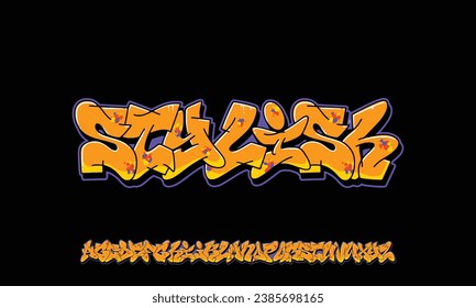 Colourful Graffiti Font, this font can be used for logos and it looks perfect for short phrases and taglines