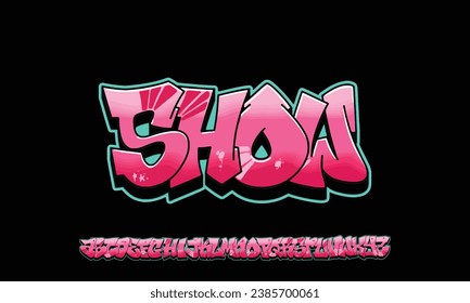 Colourful Graffiti Font, this font can be used for logos and it looks perfect for short phrases and taglines