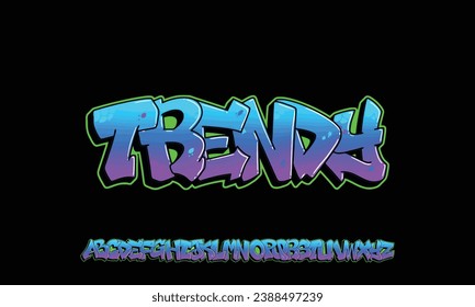 Colourful Graffiti Font, this font can be used for logos and it looks perfect for short phrases and taglines