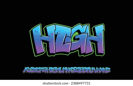 Colourful Graffiti Font, this font can be used for logos and it looks perfect for short phrases and taglines