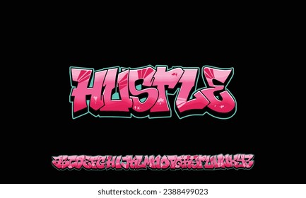 Colourful Graffiti Font, this font can be used for logos and it looks perfect for short phrases and taglines