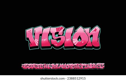 Colourful Graffiti Font, this font can be used for logos and it looks perfect for short phrases and taglines