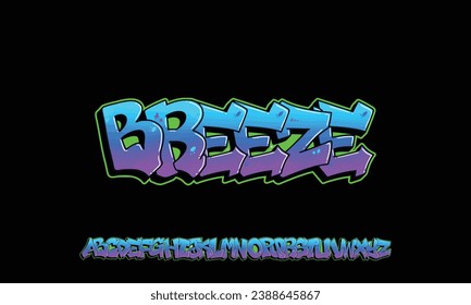 Colourful Graffiti Font, this font can be used for logos and it looks perfect for short phrases and taglines
