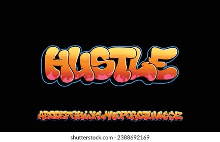 Colourful Graffiti Font, this font can be used for logos and it looks perfect for short phrases and taglines