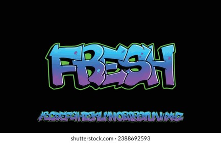 Colourful Graffiti Font, this font can be used for logos and it looks perfect for short phrases and taglines