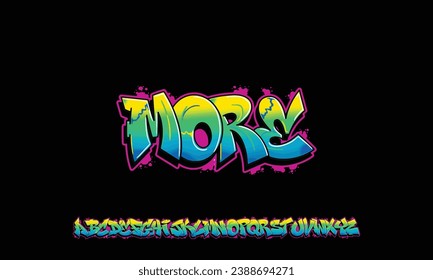 Colourful Graffiti Font, this font can be used for logos and it looks perfect for short phrases and taglines