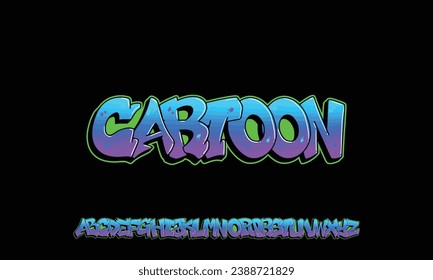 Colourful Graffiti Font, this font can be used for logos and it looks perfect for short phrases and taglines