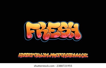 Colourful Graffiti Font, this font can be used for logos and it looks perfect for short phrases and taglines