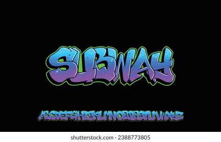 Colourful Graffiti Font, this font can be used for logos and it looks perfect for short phrases and taglines