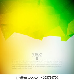 colourful and green abstraction vector scene design template with triangles color abstract background scene technique colorful digital performance fashionable site media green fancy print flag futuris