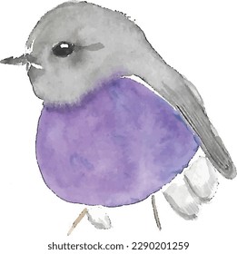 Colourful hand drawn animals in watercolour