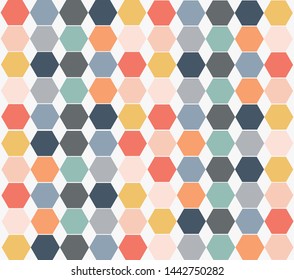 A colourful hexagon vector and illustration background and wallpaper.