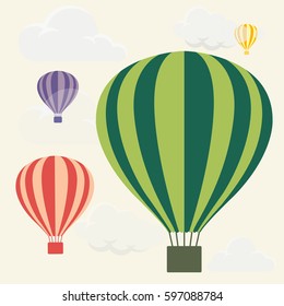 colourful hot air balloons in the sky