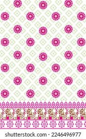 Colourful illustrator vector dashing back part