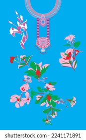 Elemento frontal ilustrador de color vectorial que daña