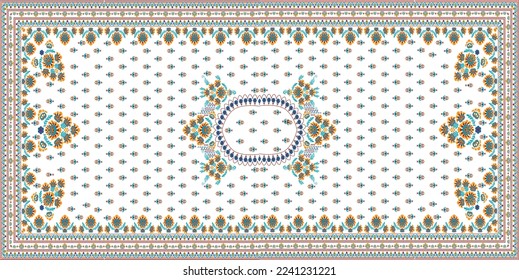 Colourful illustrator vector dashing Orna 