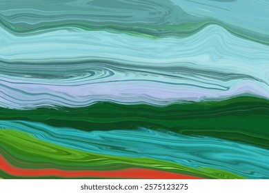 A colourful image of the ocean is shown with the colours of the spectrum liquid background 2025