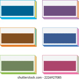 ilustración colorida del cuadro de nota de memo importante