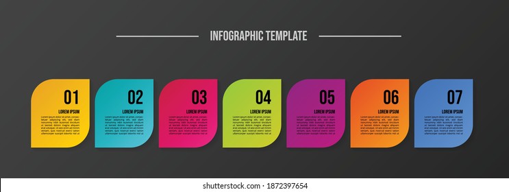 Colourful infographic template. Chart. Vector