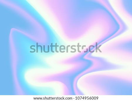 Colourful Iridescent holographic texture Pattern background, vector illustration