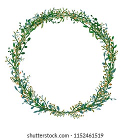 Colourful Leaf frame isolated on white background , vector illustration.