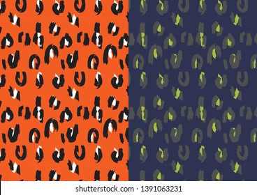 Colourful Leopard Print Repeat Pattern