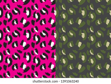 Colourful Leopard Print Repeat Pattern