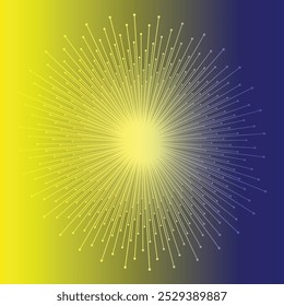 Projeto de vetor de faísca de arte de linha colorida