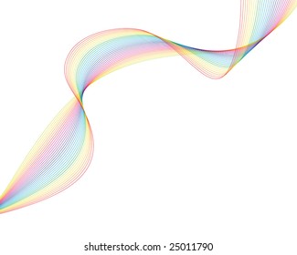 Colourful lines background on sea theme for design use