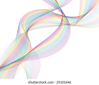 Colourful lines background on sea theme for design use