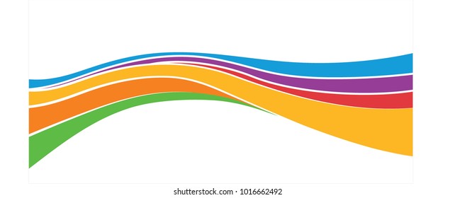 Colourful lines in vector graphics