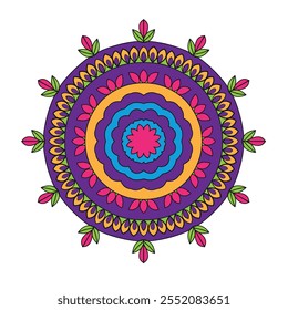 Es ist ein buntes Mandala
