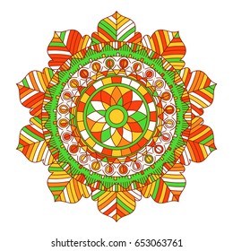 Colorido fondo de diseño de mandala