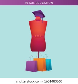 Colourful Mannequin for Retail Education