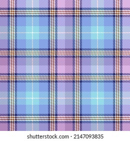 Colourful mauve plaid. Seamless vector tartan pattern suitable for fashion, home decor and stationary.