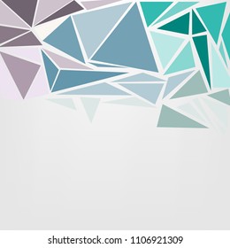 Colourful modern abstract polygonal background with space for text, Vector Illustration.