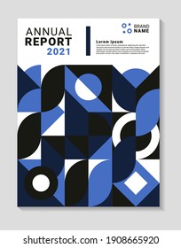 Colourful modern annual report template. Applicable for covers, flyers, placards, posters and banner design, etc. Eps 10