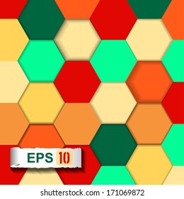 Colourful modern geometrical abstract background