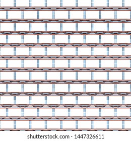 colourful modern stylist latest new lines seamless geometric pattern design template vector