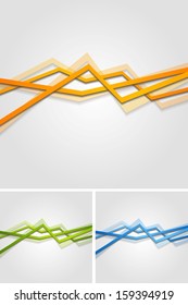 Colourful modern vector stripes backgrounds