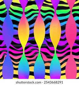 Colourful mosaic. Seamless vector  pattern