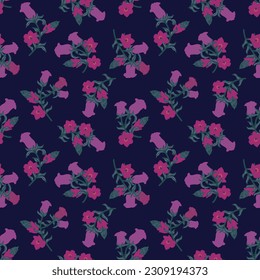 Colorful Oriental Floral fondo de patrón sin costura para textiles de moda, gráficos, antecedentes y artesanías